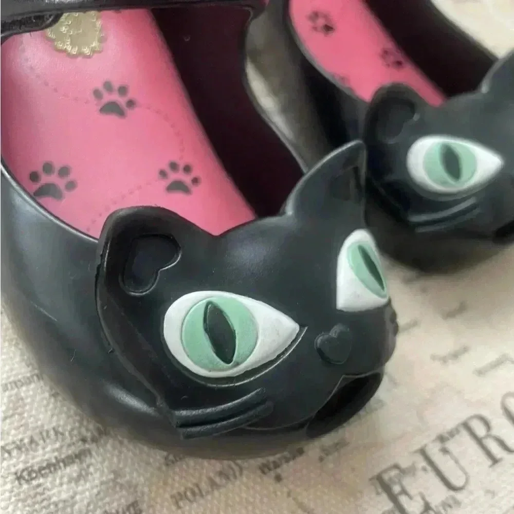 Mini Melissa 6 Ultragirl II Mary Jane Black Cat